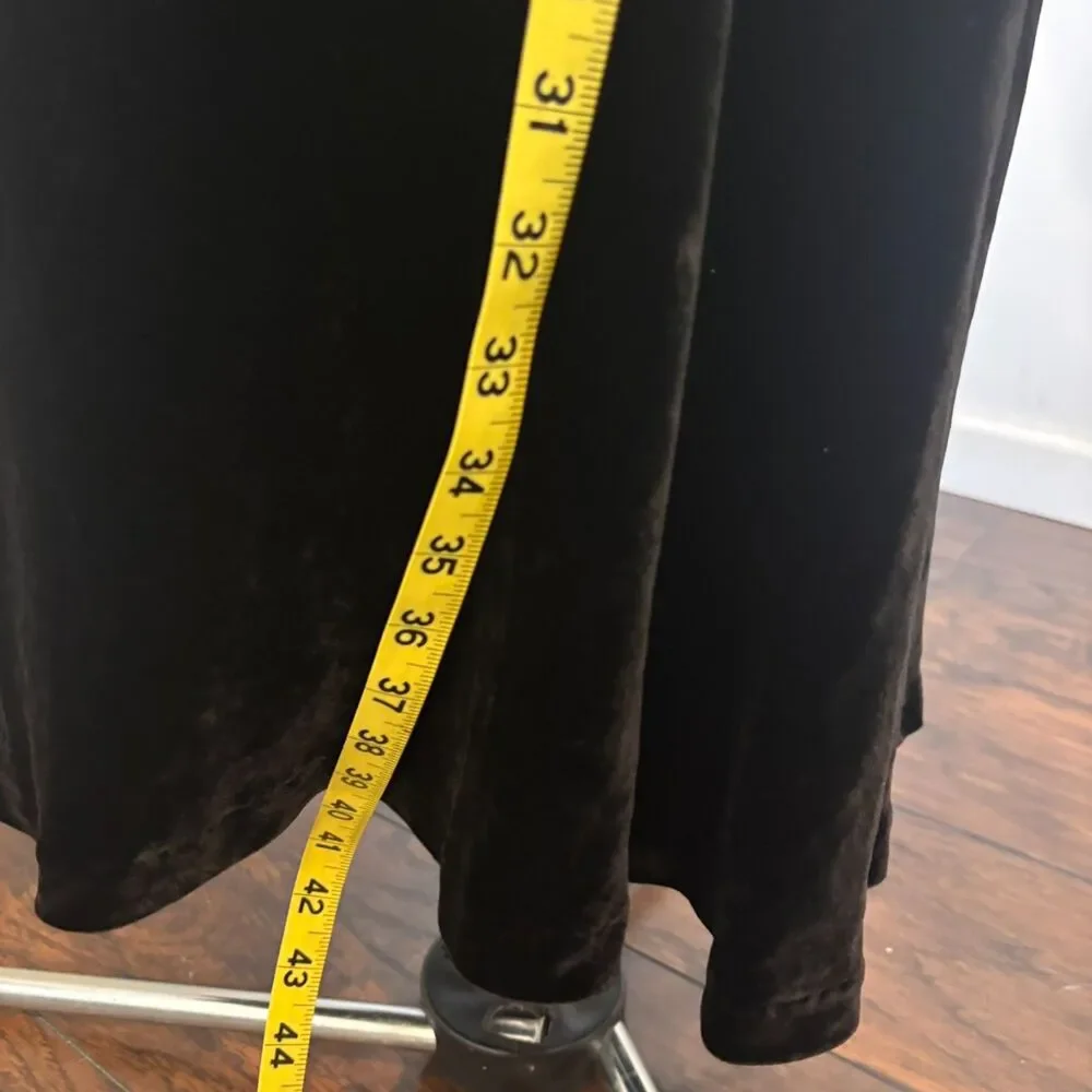 Isabella Bird size Small Silk Blend Velvet Whimsygoth Witchy Maxi Skirt - Picture 5 of 6